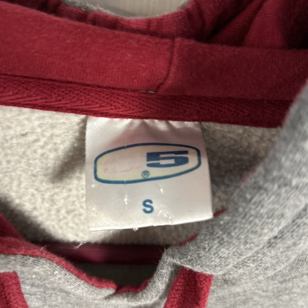 Alabama Crimson Tide Hoodie Small Gray Red NCAA Pullover Sweatshirt - Picture 4 of 5